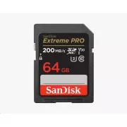 SanDisk SDXC kartica 64 GB Extreme PRO (200 MB/s klasa 10, UHS-I U3 V30)