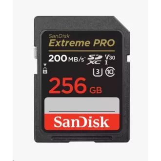 SanDisk SDXC kartica 256 GB Extreme PRO (200 MB/s Class 10, UHS-I U3 V30)