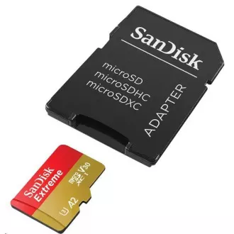 SanDisk micro SDXC kartica 128 GB Extreme (190 MB/s Class 10, UHS-I U3 V30) + adapter