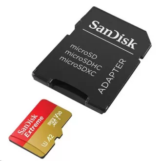 SanDisk micro SDXC kartica 512 GB Extreme (190 MB/s Class 10, UHS-I U3 V30) + adapter