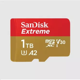 SanDisk micro SDXC kartica 1TB Extreme (190 MB/s klasa 10, UHS-I U3 V30) + adapter