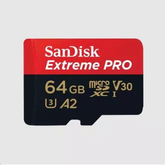 SanDisk micro SDXC kartica 64GB Extreme PRO (200 MB/s Class 10, UHS-I U3 V30) + adapter