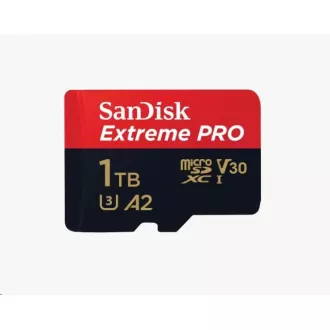SanDisk micro SDXC kartica 1TB Extreme PRO (200 MB/s Class 10, UHS-I U3 V30) + adapter SanDisk micro SDXC kartica 1TB Extreme PRO (200 MB/s Class 10, UHS-I U3 V30) + adapter