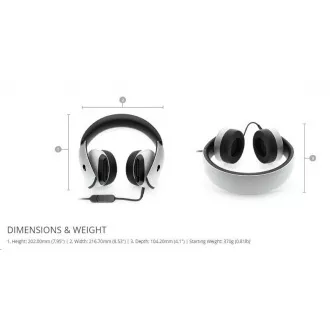 Dell Alienware 510H 7.1 gaming slušalice - AW510H (Lunarno svjetlo) Dell Alienware 510H 7.1 gaming slušalice - AW510H (Lunarno svjetlo)