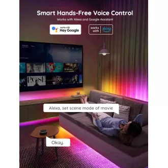 Govee WiFi RGBIC Smart PRO LED traka 10 m - ekstra izdržljiva Govee WiFi RGBIC Smart PRO LED traka 10 m - ekstra izdržljiva