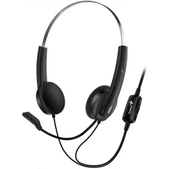 GENIUS slušalice HS-220U/ USB/ crno-srebrne
