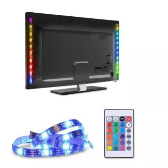 Solight LED RGB traka za TV, 2x 50cm, USB, prekidač, daljinski upravljač