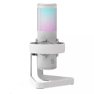 SPC Gear mikrofon AXIS Streaming mikrofon Onyx White USB