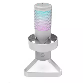 SPC Gear mikrofon AXIS Streaming mikrofon Onyx White USB