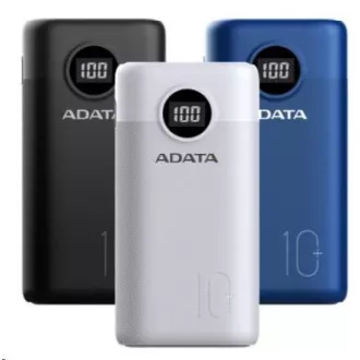 ADATA PowerBank AP10000 - vanjska baterija za mobitel/tablet 10000mAh, crna (37Wh) USB-C ADATA PowerBank AP10000 - vanjska baterija za mobitel/tablet 10000mAh, crna (37Wh) USB-C