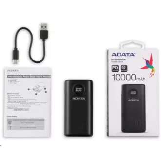 ADATA PowerBank AP10000 - vanjska baterija za mobitel/tablet 10000mAh, bijela (37Wh) USB-C