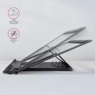 AXAGON STND-L, metalni stalak za prijenosna računala 10"-17.3", 4 podesive visine, sivi AXAGON STND-L, metalni stalak za prijenosna računala 10"-17.3", 4 podesive visine, sivi