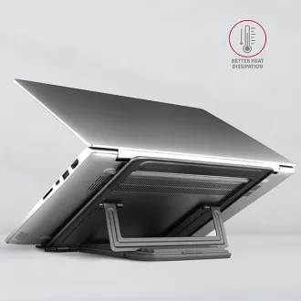 AXAGON STND-L, metalni stalak za prijenosna računala 10"-17.3", 4 podesive visine, sivi AXAGON STND-L, metalni stalak za prijenosna računala 10"-17.3", 4 podesive visine, sivi