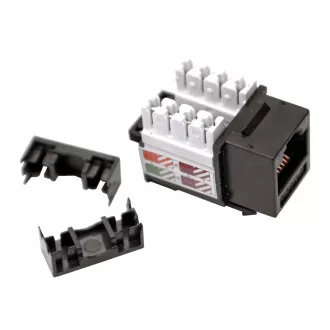 Keystone LEXI-Net Cat5E, UTP, dvostruki terminalni blok, crni s okom za uvezivanje Keystone LEXI-Net Cat5E, UTP, dvostruki terminalni blok, crni s okom za uvezivanje