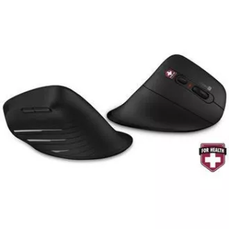 CONNECT IT ZA ZDRAVLJE Verti TriMode ergonomski okomiti miš, bežični, crni