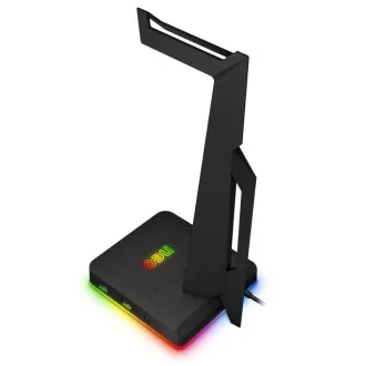CONNECT IT NEO Stand-It RGB stalak za slušalice + USB hub, crni