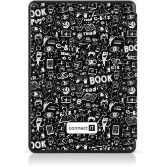 CONNECT IT torbica za Amazon Kindle 2021 (11. gen.), DOODLE crna