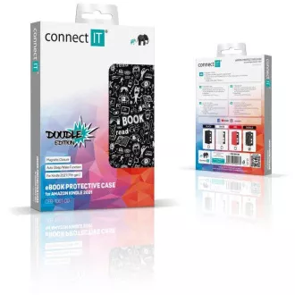 CONNECT IT torbica za Amazon Kindle 2021 (11. gen.), DOODLE crna