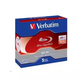 VERBATIM BD-RE (5 paketa) Blu-Ray / Jewel / 2x / 25 GB