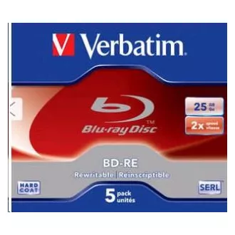 VERBATIM BD-RE (5 paketa) Blu-Ray / Jewel / 2x / 25 GB
