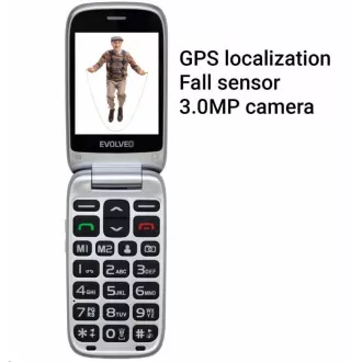 EVOLVEO EasyPhone FP, mobilni telefon na preklop 2,8" za starije osobe sa postoljem za punjenje, crveni EVOLVEO EasyPhone FP, mobilni telefon na preklop 2,8" za starije osobe sa postoljem za punjenje, crveni