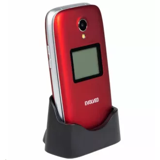 EVOLVEO EasyPhone FP, mobilni telefon na preklop 2,8" za starije osobe sa postoljem za punjenje, crveni EVOLVEO EasyPhone FP, mobilni telefon na preklop 2,8" za starije osobe sa postoljem za punjenje, crveni