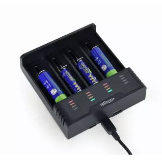 GEMBIRD punjač baterija BC-USB-02, 4 kom, Ni-MH + Li-ion