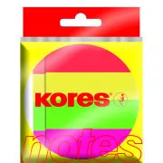 Samoljepljivi blok 50x20mm 4 neon boje 4x50 listova Kores