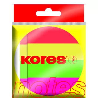 Samoljepljivi blok 50x20mm 4 neon boje 4x50 listova Kores
