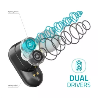 LAMAX Duals1 in-ear slušalice - crne LAMAX Duals1 in-ear slušalice - crne
