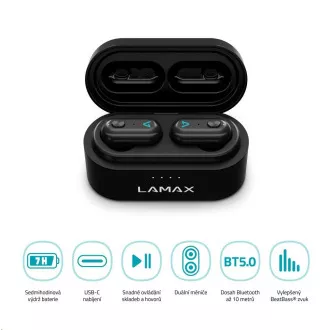 LAMAX Duals1 in-ear slušalice - crne LAMAX Duals1 in-ear slušalice - crne