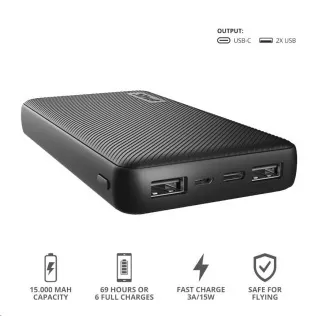 TRUST power bank Primo Powerbank 15000 mAh ECO