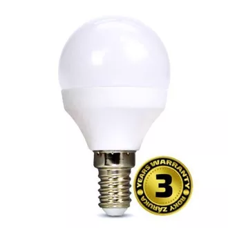 Solight LED žarulja, miniglobus, 6W, E14, 4000K, 510lm, bijeli dizajn