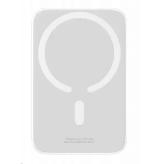 Baseus power bank s bežičnim punjenjem 6000 mAh (kompatibilan s MagSafe), bijela