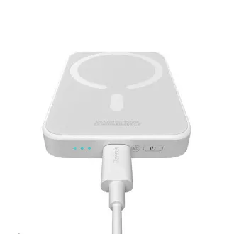 Baseus power bank s bežičnim punjenjem 6000 mAh (kompatibilan s MagSafe), bijela