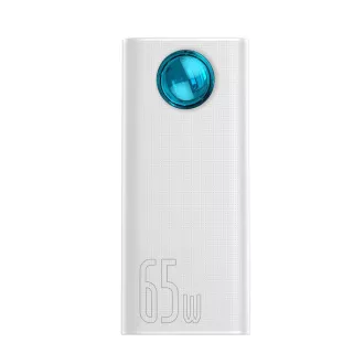 Baseus Amblight power bank s digitalnim zaslonom QC 30000mAh Overseas Edition + kabel Type-C/Type-C 100W 1m, bijela Baseus Amblight power bank s digitalnim zaslonom QC 30000mAh Overseas Edition + kabel Type-C/Type-C 100W 1m, bijela