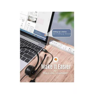 MPOW 323 Business slušalice - crne