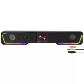 SPEED LINK zvučnici GRAVITY RGB Stereo Soundbar, crni