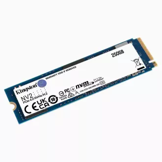 Kingston SSD 250 GB NV2 M.2 2280 NVMe™ PCIe Gen (R: 3000 MB/s; W: 1300 MB/s) Kingston SSD 250 GB NV2 M.2 2280 NVMe™ PCIe Gen (R: 3000 MB/s; W: 1300 MB/s)