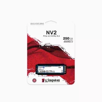 Kingston SSD 250 GB NV2 M.2 2280 NVMe™ PCIe Gen (R: 3000 MB/s; W: 1300 MB/s) Kingston SSD 250 GB NV2 M.2 2280 NVMe™ PCIe Gen (R: 3000 MB/s; W: 1300 MB/s)