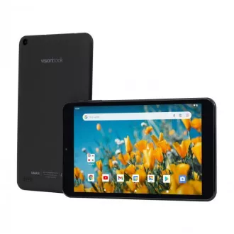 UMAX VisionBook Tablet 8L Plus -8" IPS 1280x800, Allwinner A133@1, 6GHz, 2GB, 32GB, PowerVR GE8300, Android 12 Go, crni