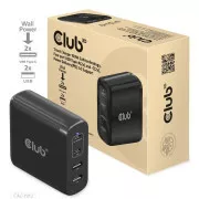 Club3D putni punjač 100W GAN tehnologija, 2xUSB-A i 2xUSB-C, PD 3.0 podrška