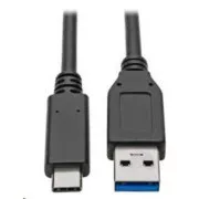 PremiumCord kabel USB-C - USB 3.0 A (USB 3.2 generacije 2, 3A, 10Gbit/s) 0,15 m