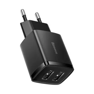 Baseus kompaktni punjač 2U 10.5W crni Baseus kompaktni punjač 2U 10.5W crni