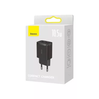 Baseus kompaktni punjač 2U 10.5W crni Baseus kompaktni punjač 2U 10.5W crni