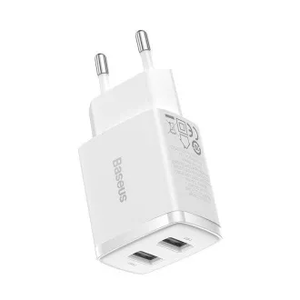 Baseus kompaktni punjač 2U 10.5W bijeli