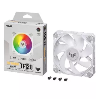 ASUS ventilator TUF GAMING TF120 ARGB WHITE, 120 mm ventilator za PC kućište ASUS ventilator TUF GAMING TF120 ARGB WHITE, 120 mm ventilator za PC kućište