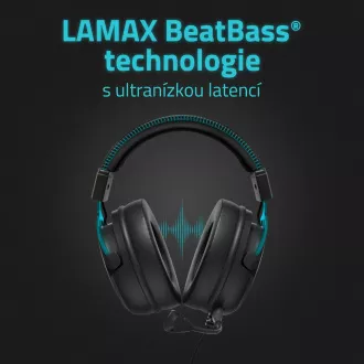 LAMAX Heroes Defender1 - slušalice - crne