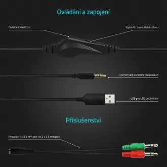 LAMAX Heroes Defender1 - slušalice - crne