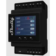 Shelly Pro 4PM, 4-kanalni DIN šinski prekidački modul, WiFi